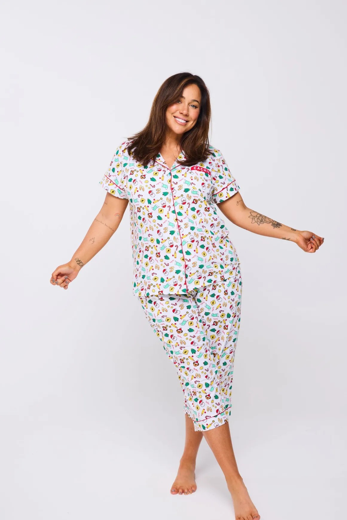 Aussie Down Under - Womens 3/4 Pant Set