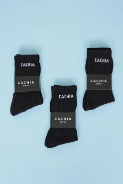 Cachia Crew Sock - Black