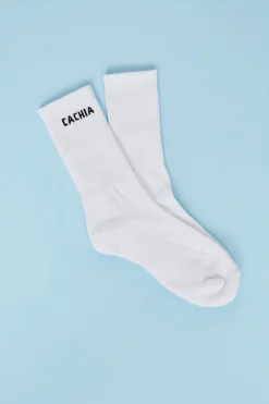 Cachia Crew Sock - White