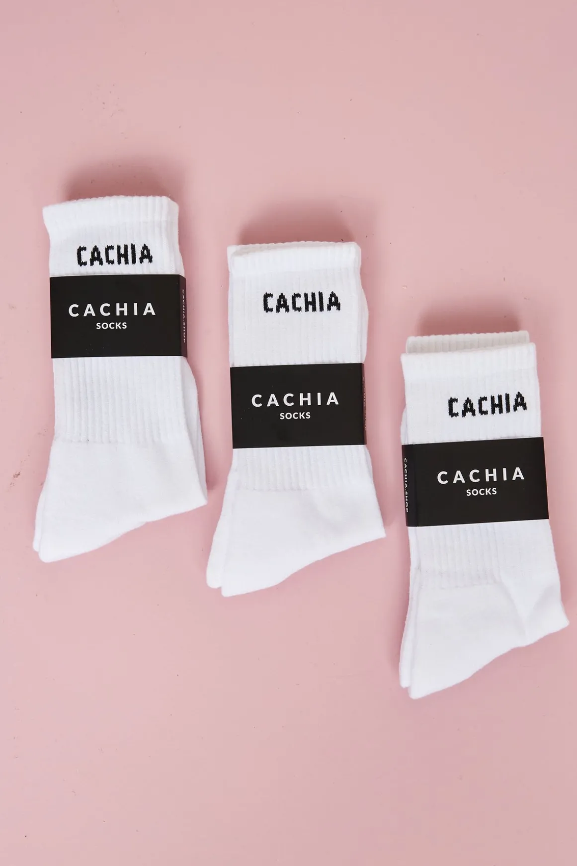 Cachia Crew Sock - White