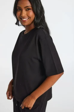 Cotton Jersey Cropped T-Shirt