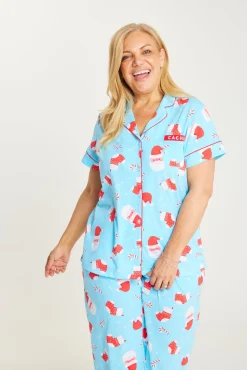 Jolly Blue Set with 3/4 Pants - Womens