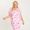 Jolly Pink Set with 3/4 Pants - Womens