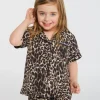 Kids Gigi Short Sleeve Button up Top