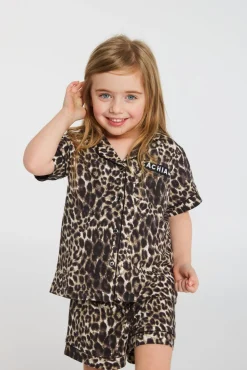 Kids Gigi Short Sleeve Button up Top