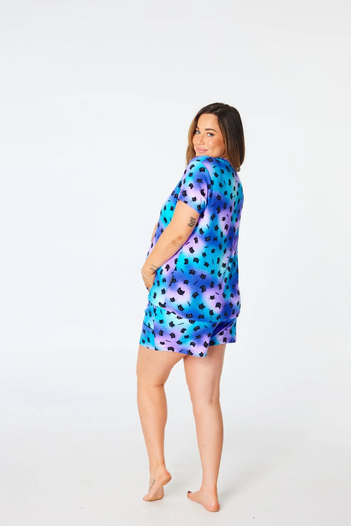 Kitty Womens Pj Set