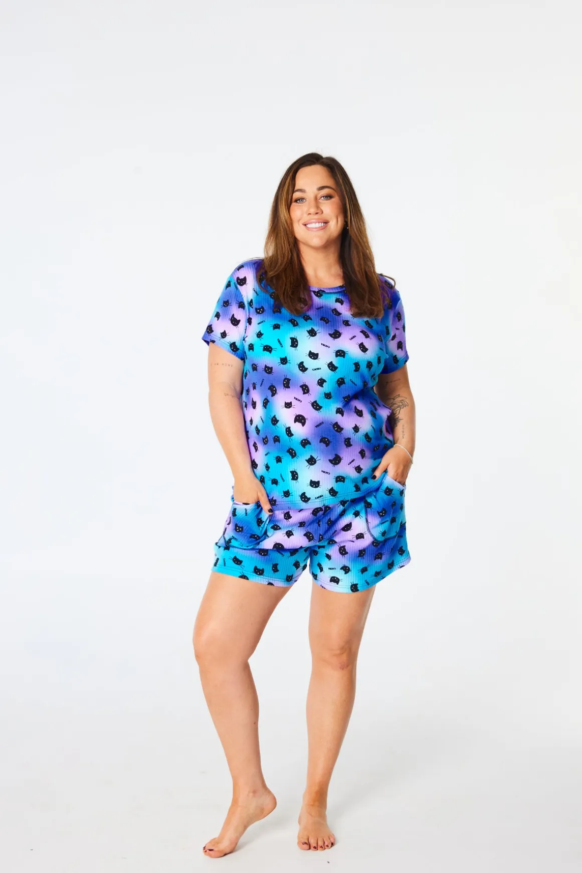 Kitty Womens Pj Set