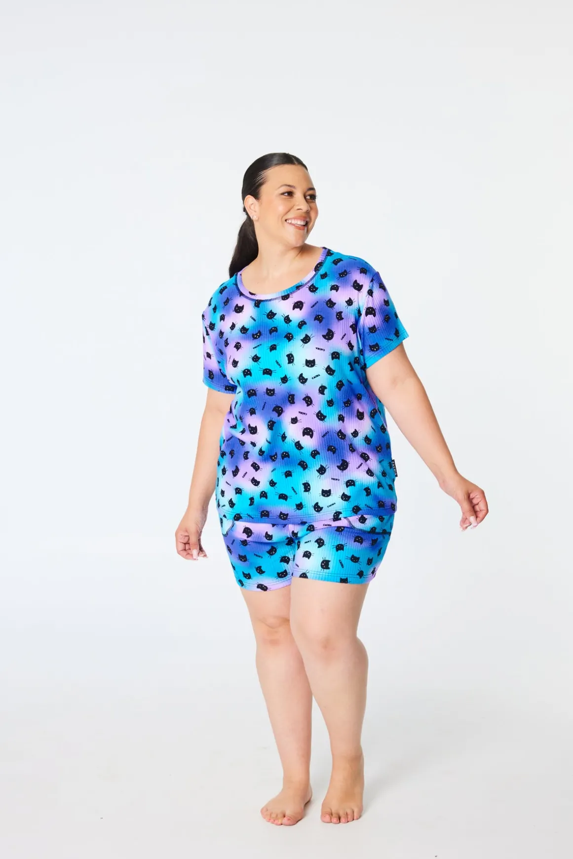 Kitty Womens Pj Set