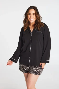LB Long Sleeve Button Up Top