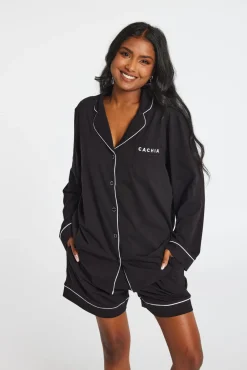 LB Long Sleeve Button Up Top