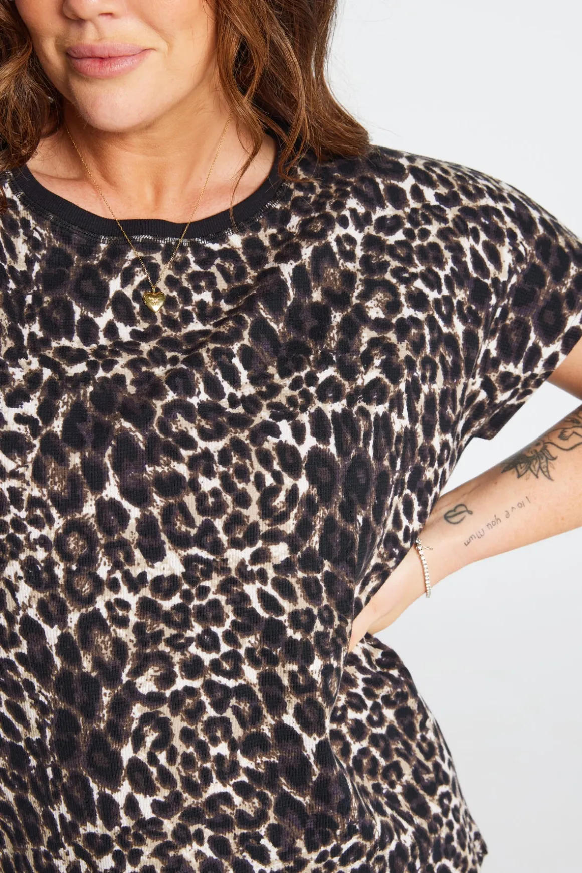 Nala Short Sleeve Waffle Top